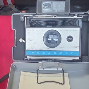 Lot Of 3 Vintage Cameras With Polaroid Instant Camera with Black and Red Details